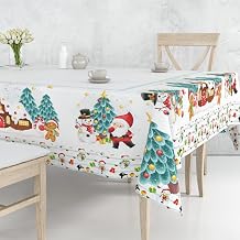 Toalha De Mesa Natal 4 Lugares Retangular 1,50 X 1,20 m Natalina - Natal Papai Noel