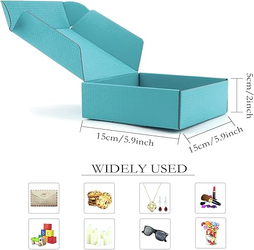 Miniatura 2 de Cajas de cartón, cajas de envío, paquete de 15 cajas de cartón corrugado reciclables, cajas de regalo pequeñas para envío, correo, embalaje de