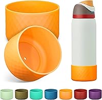 Vista 9 de 2PCS Silicone Water Bottle Boot for Owala 24oz 32oz 40oz, Anti-Slip Protective Sleeve Bottom Bumper Protector for FreeSip, Twist, and Flip Stainless