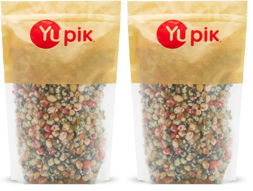 Yupik Wasabi Bean Mix, 2.2 lb, Roasted beans with spicy wasabi seasoning (Pack of 2)