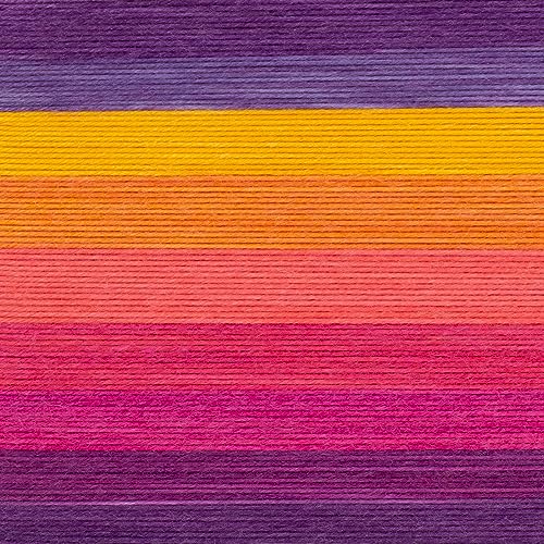 Hilo Mandala Lion Brand Yarn acrílica Beats, ovillo multicolor para ganchillo 3