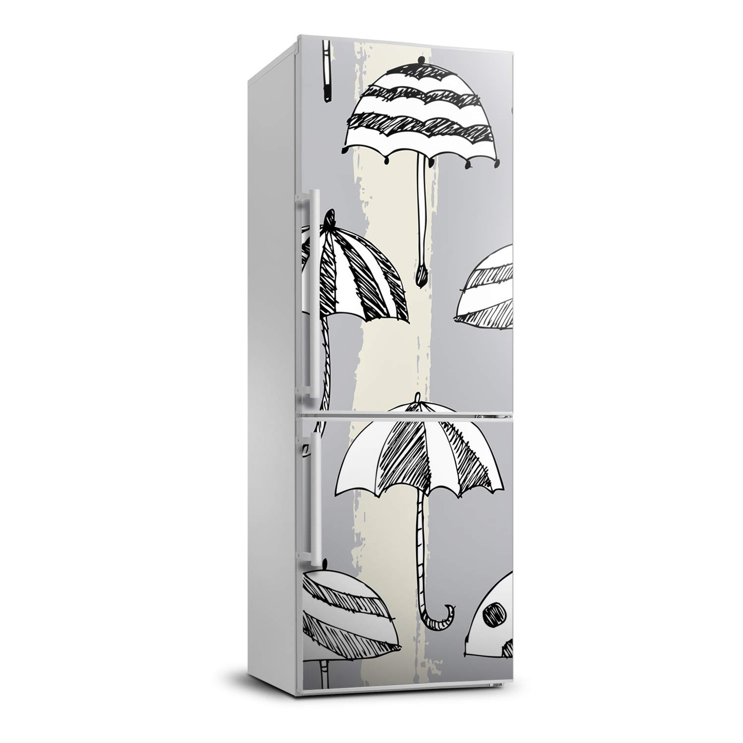 Autocollant frigo 70x190cm Tulup pour masquer les rayures et décorer le vinyle