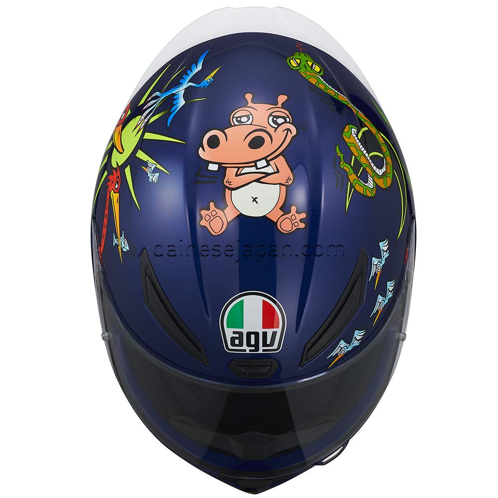 ヘルメット K1 WHITE ZOO CYAN (ホワイト ズー シアン) M