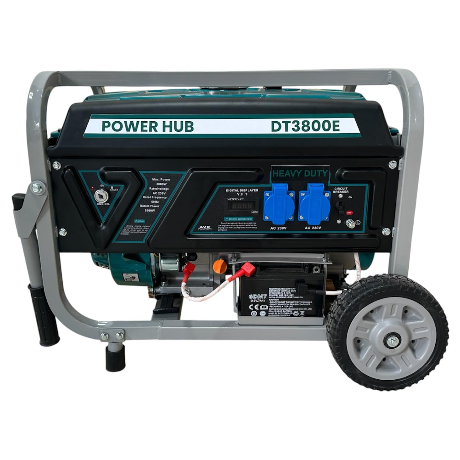 POWER HUB ECO3500-3000 WATTS OR 3KW Powered Self Start Generator With Heavy Duty Engine|Home & Commercial Use|Petrol Generator|Life Time Spare Support & Service|1 Year Full Warranty-image-35