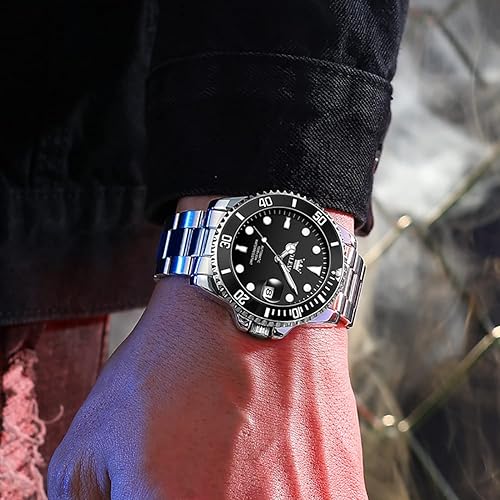 Miniatura 4 de OLEVS Watch for Men Waterproof Automatic Mechanical Stringing Hollow Out Men's Watches