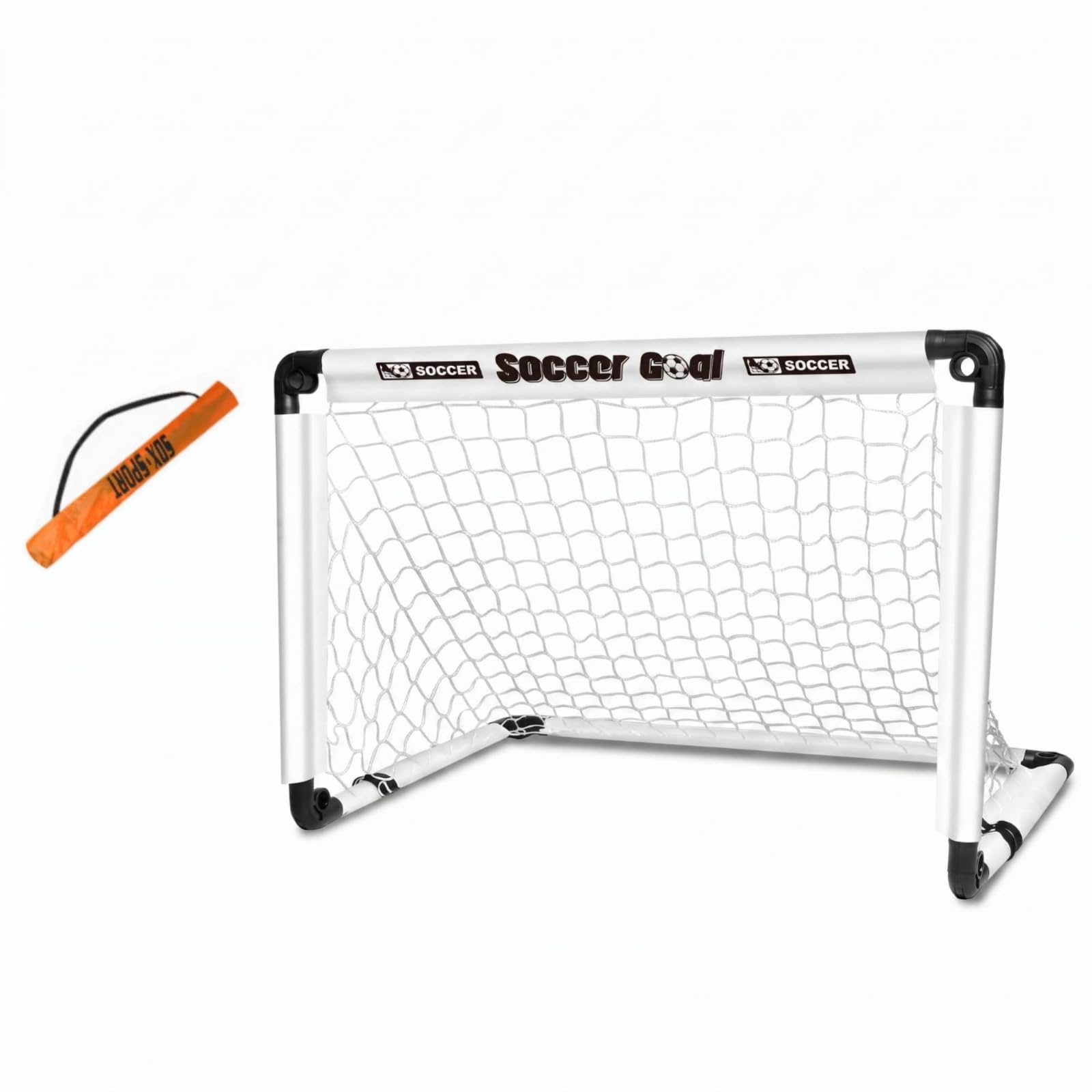 Portería Infantil Plegable Equipo Deportivo Portería Fútbol Plegable Tubular para Entrenamiento, Exterior