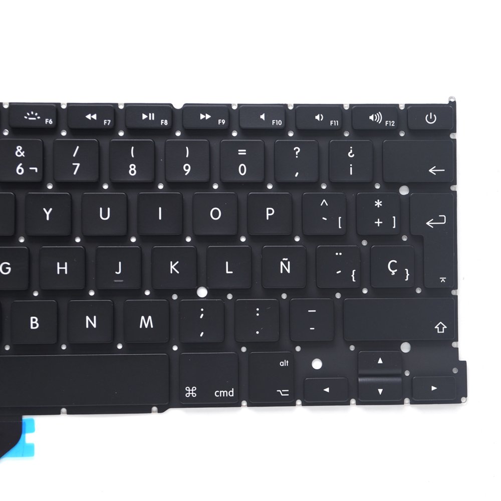 Padarsey Teclado de Teclado español de Repuesto con 80 Tornillos PCE compatibles con MacBook Pro Retina 13" A1502 (Finales de 2013- principios de 2015)
