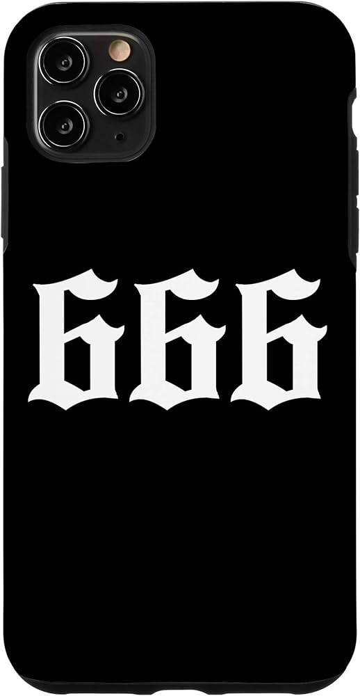 Amazon.com: iPhone 11 Pro Max 666, Number of the Beast Satanic