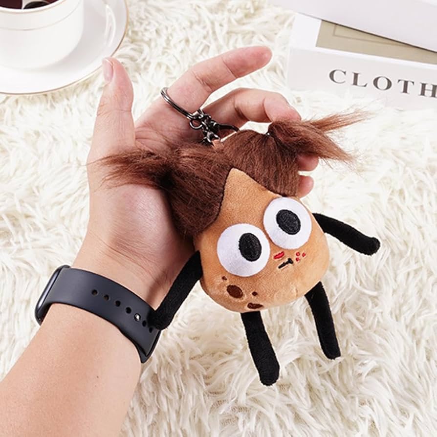 Amazon.co.jp: DWNYWS 面白いポテト人形 キーホルダー 髪を揚げた