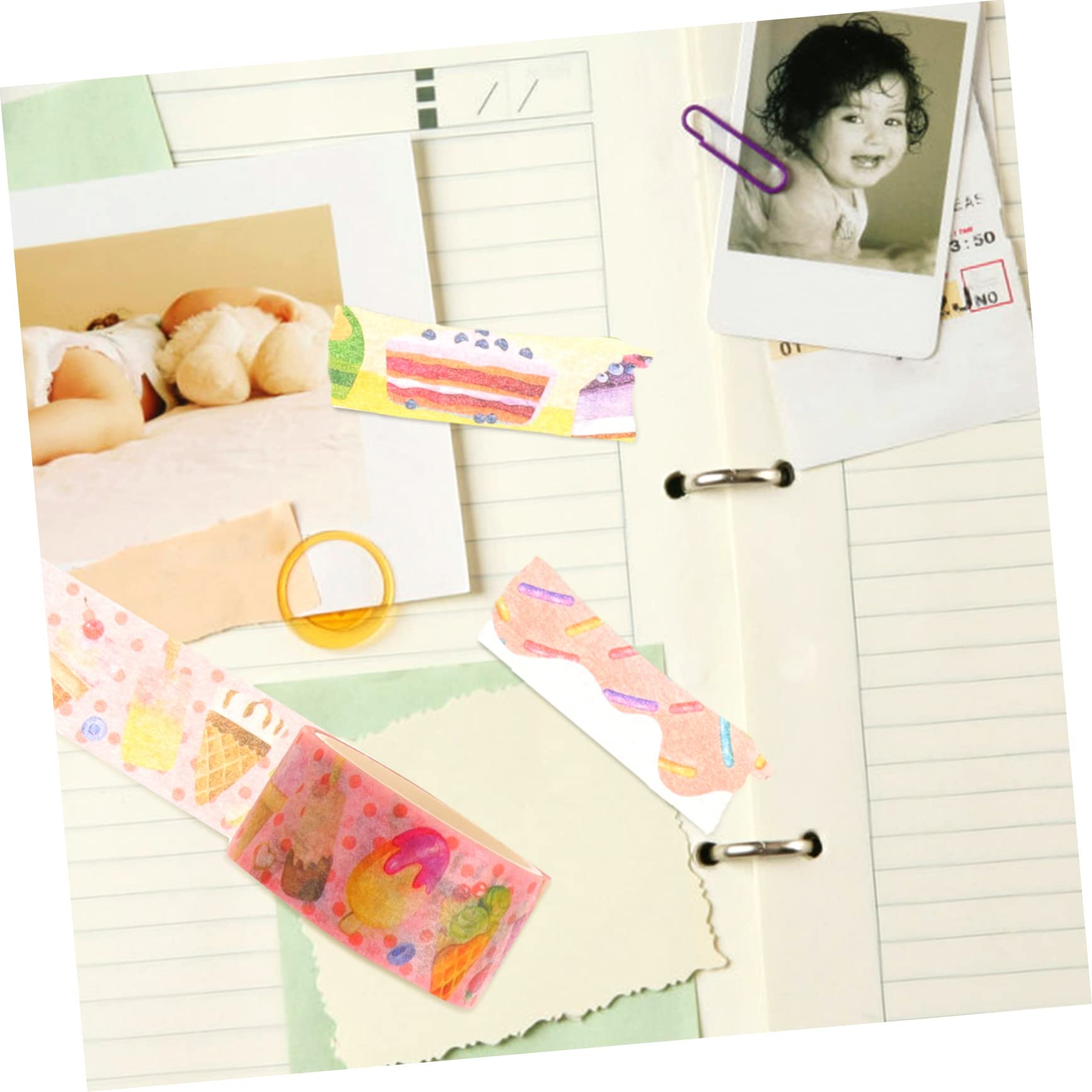 Housoutil 5 Sätze Washi Tape Set Für Scrapbooking Dekoratives Klebeband Für Diy Projekte Partydekoration Und Mehr Langlebig Und Leicht Abreißbar 10 Rollen * 5