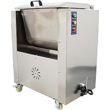 110V Commercial Electric Meat Mixer Stainless Steel Meat and Vegetable Blender Electric Food Mixing Machine, 50L, 1.5KW