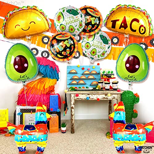 KatchOn, Cinco de Mayo Balloons - 10 Pcs | Fiesta Balloons, Fiesta Party Decorations, Cinco De Mayo Decorations | Mexican balloons, Mexican Party decorations | Taco, Llama balloon | Avocado Balloon by KatchOn - Used condition - Image 3