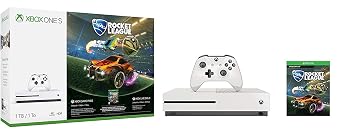 Xbox One S 1TB Console Rocket League Blast-Off Bundle (Renewed)