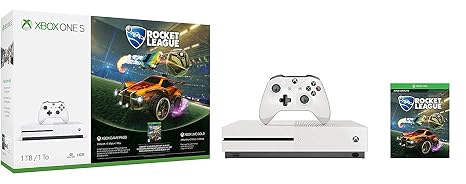 Xbox One S 1TB Console Rocket League Blast-Off Bundle (Renewed)