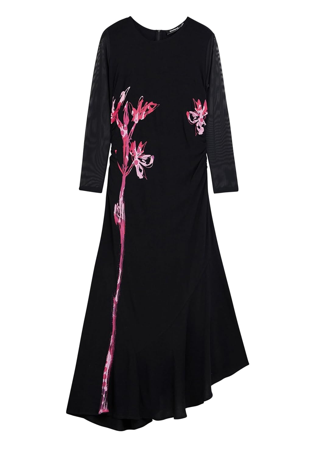 Desigual Womens Asymmetric Lily Long Dress