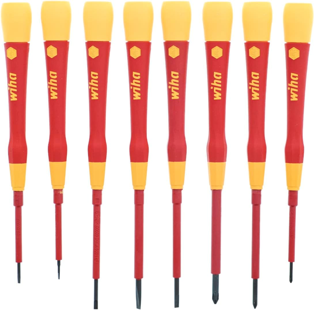 Wiha 32088 8 Piece Insulated PicoFinish Precision Screwdriver Set