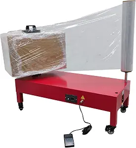 Electric Stretch Film Wrapping Machine 15.7 Inch Turntable Diameter, Semi-Automatic, 110V