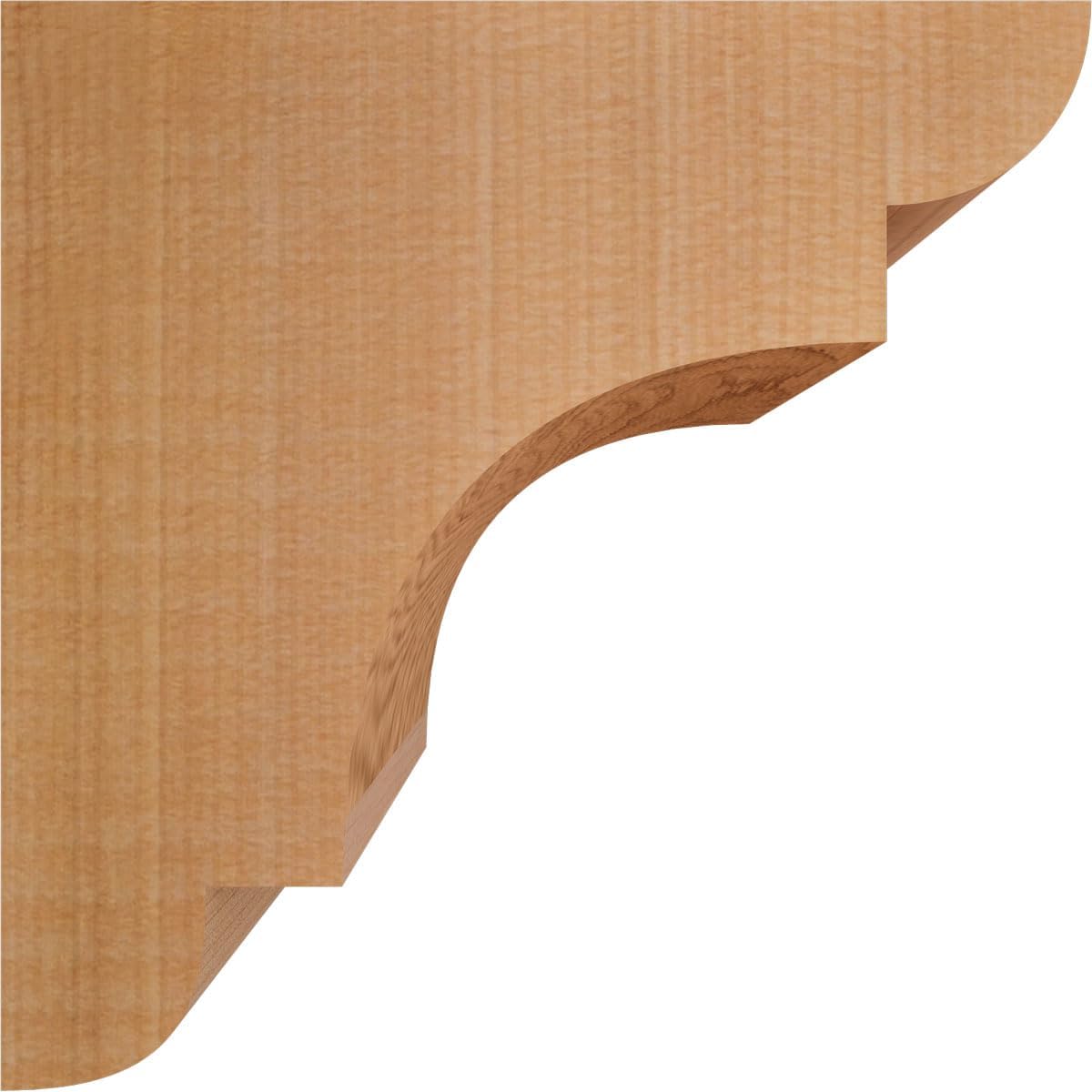 Ekena Millwork COR04X06X06NEB00SWR 3 1/2"W x 6"D x 6"H New Brighton Smooth Corbel, Western Red Cedar