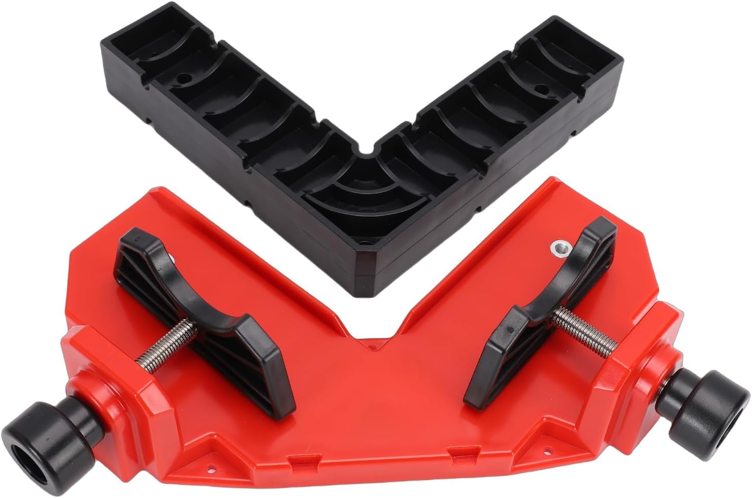 Generic Precise Right Angle Clamp Sturdy Adjustable 90 Degree Corner Clamp for Furniture Assembly for Wood Metal Glass Red