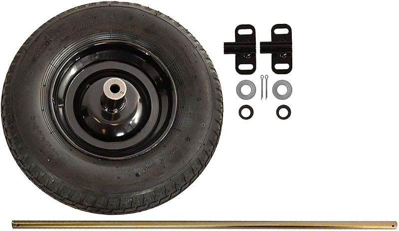 True Temper TWKT Wheelbarrow Two Wheel Conversion Kit,Black