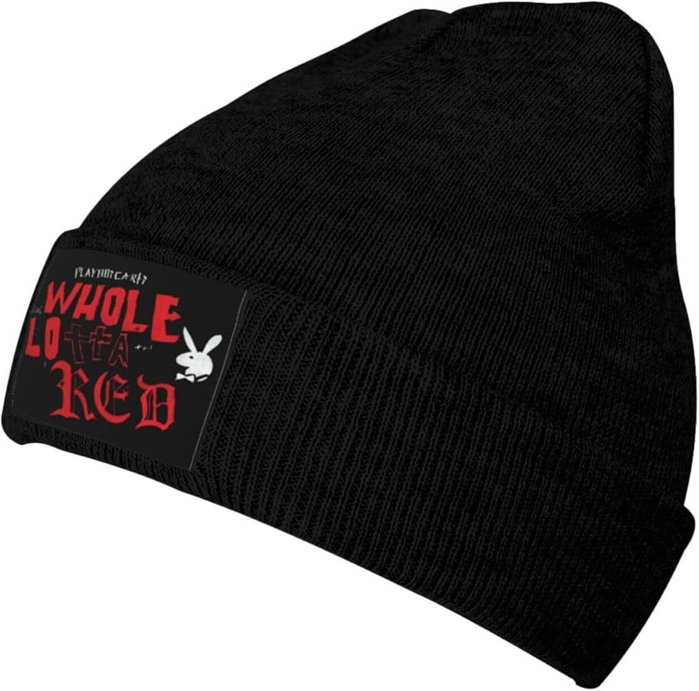 TIFLON Playboi Music Carti Knit Hat Cap Casual Cuffed Beanie for