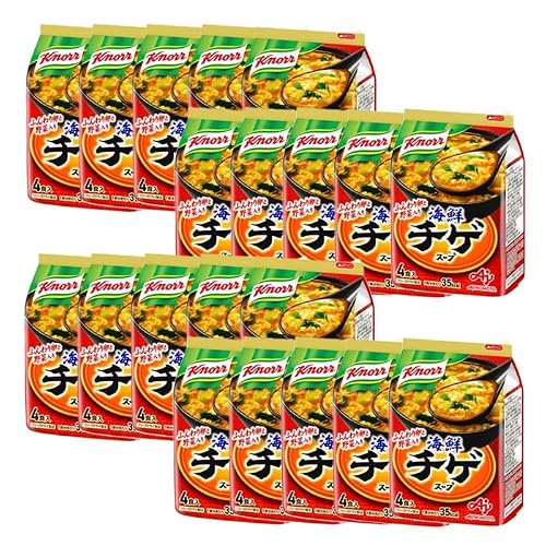 (株)アールネクスト 味の素 フリーズドライスープ 「クノール®」海鮮チゲスープ4食入袋 計 80食(4食×20袋) インスタント 保存食 スープ