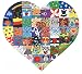 Produktbild Laserano Hochzeitspuzzle als Malspass für die ganze Gesellschaft, kreatives Hochzeitsspiel,Holzpuzzle - B x H 70cm x 70 cm