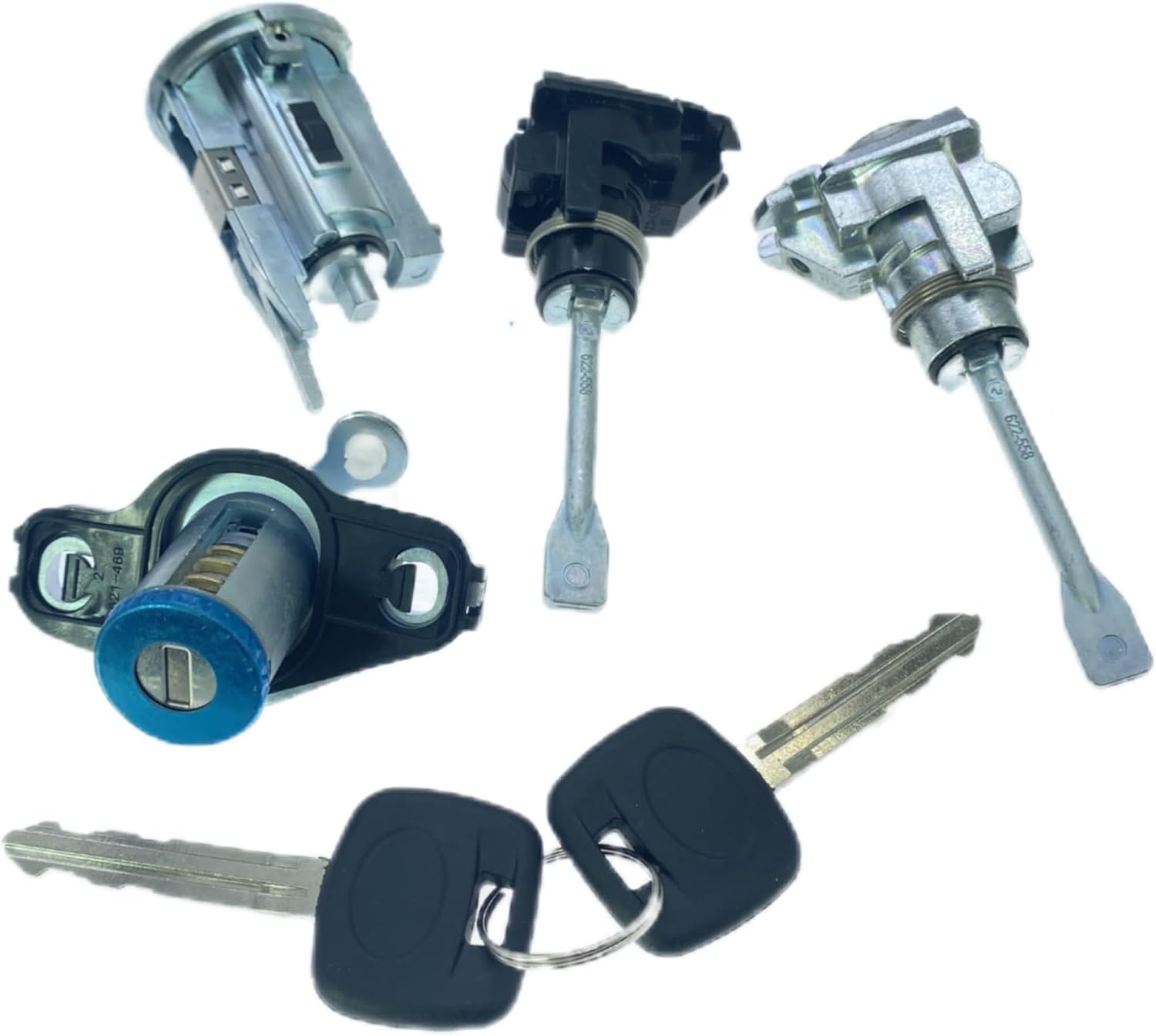 Ignition Switch Door Trunk Lock Cylinder Set for Toyota Corolla Matrix 2003-2008
