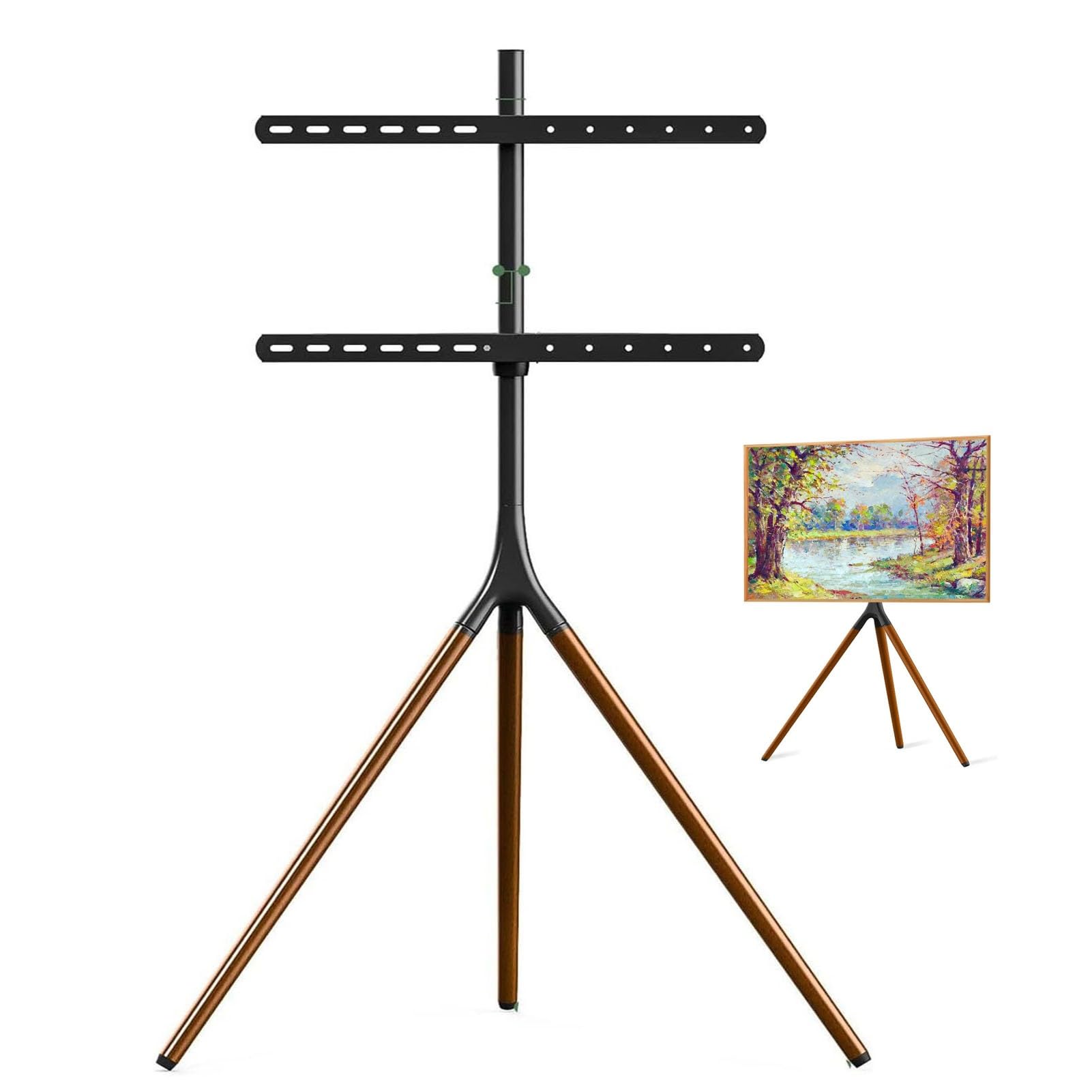 Support TV sur trépied chevalet réglable en hauteur pour écrans LED LCD de 45 à 65 pouces VESA 400x400