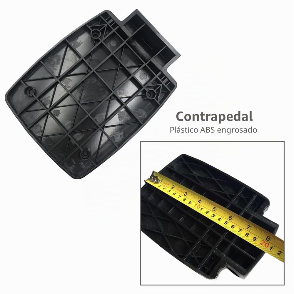 Reemplazo universal de reposapiés para silla de ruedas, almohadilla para reposapiés de pedal de pierna, montaje de tubo de 7/8", se adapta a la mayoría de las sillas de ruedas, 1 pieza