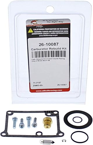 Miniatura 3 de All Balls Kit de reconstrucción de carburador 26-10087 compatible conreemplazo para KTM SX 65 2007 2008