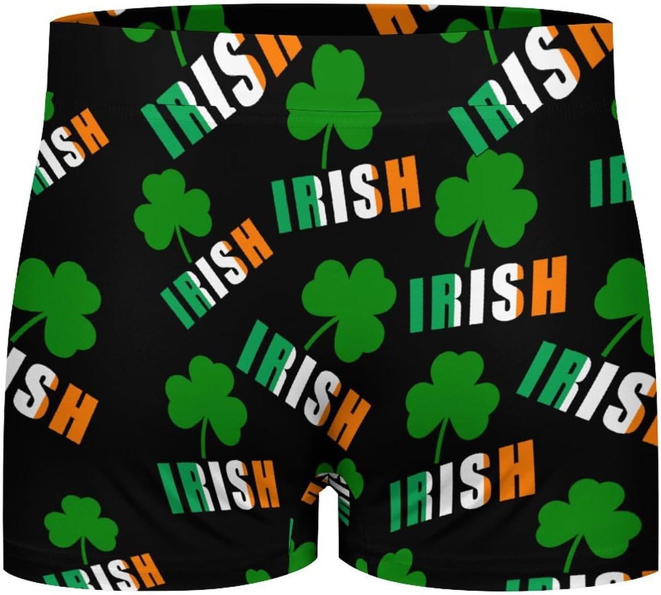 Irish Ireland Shamrocks St Patricks Day Men's Underwear Boxers Briefs for Men Stretch Shorts