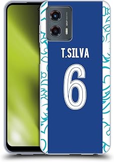 Head Case Designs Officially Licensed Chelsea Football Club Thiago Silva 2022/23 Players Home Kit Soft Gel Case Compatible with Motorola Moto G (2023)