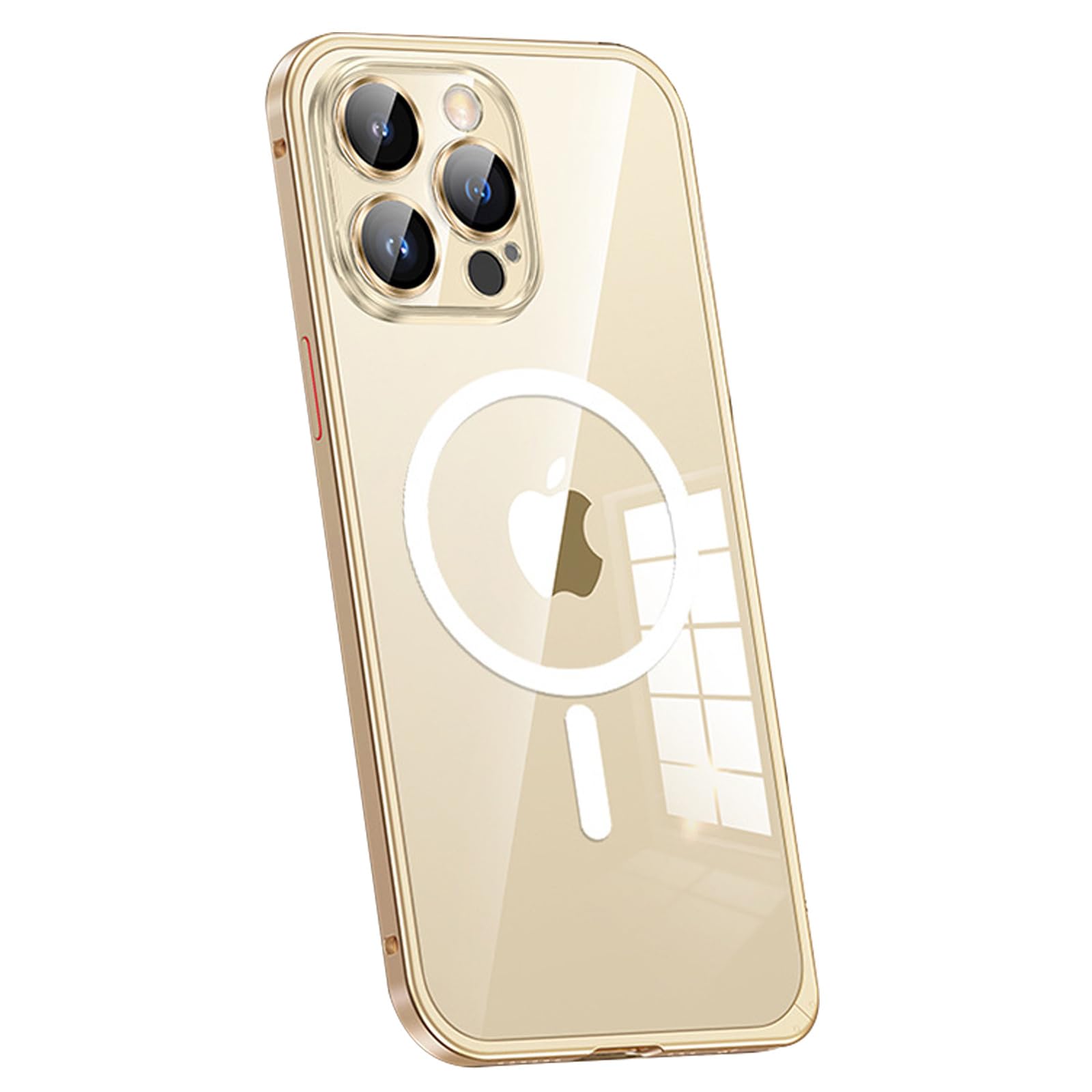 Coque iPhone 15 Pro Max transparente de verrouillage métal - 8