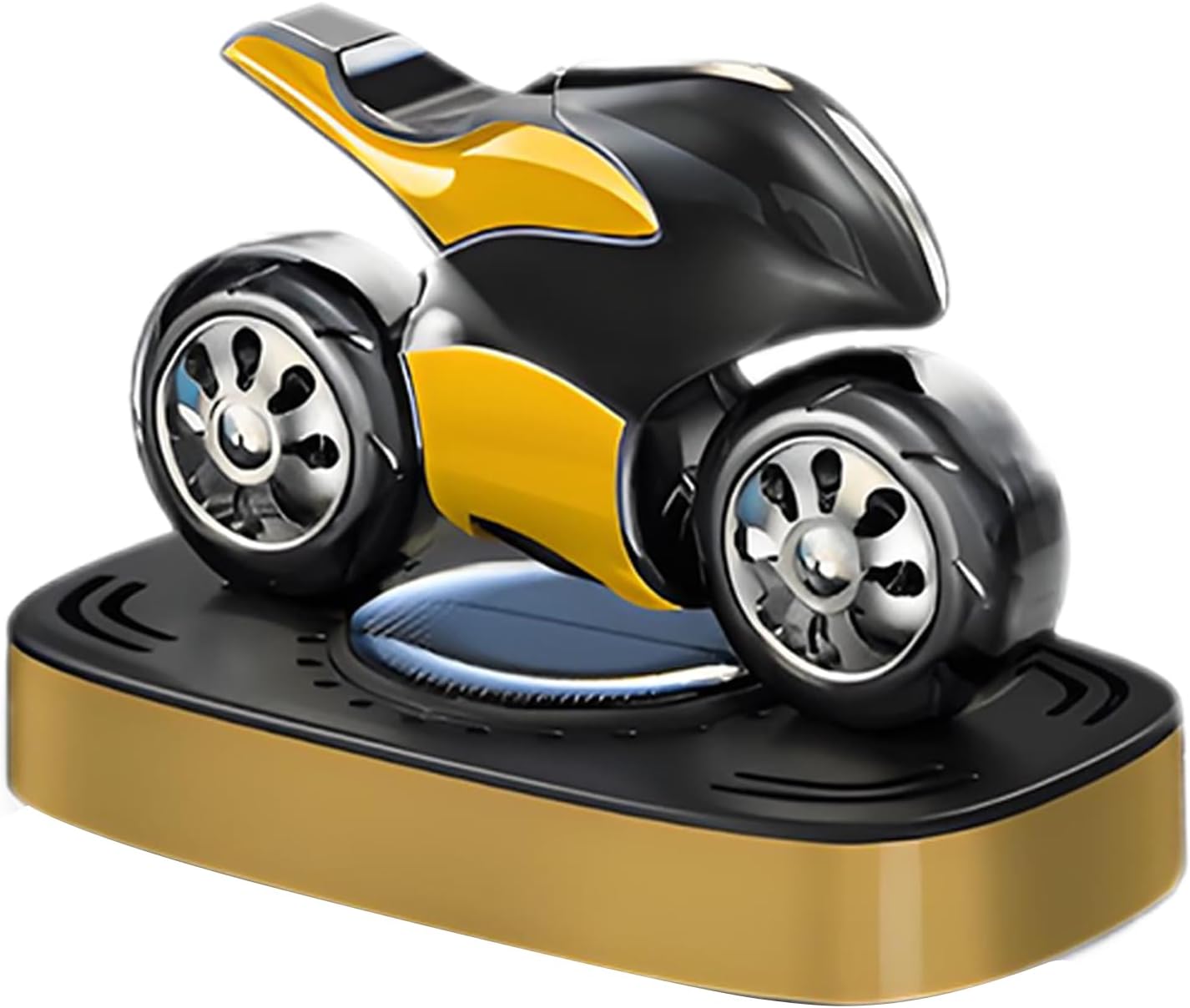 Solar Car Air Freshener, Vent Clip, Air Freshener, Motorcycle Odour Simulator, Solar-Powered Rotating Refreshing Odour Neutraliser for Vehicle, Interior, Home, Room, Bathroom