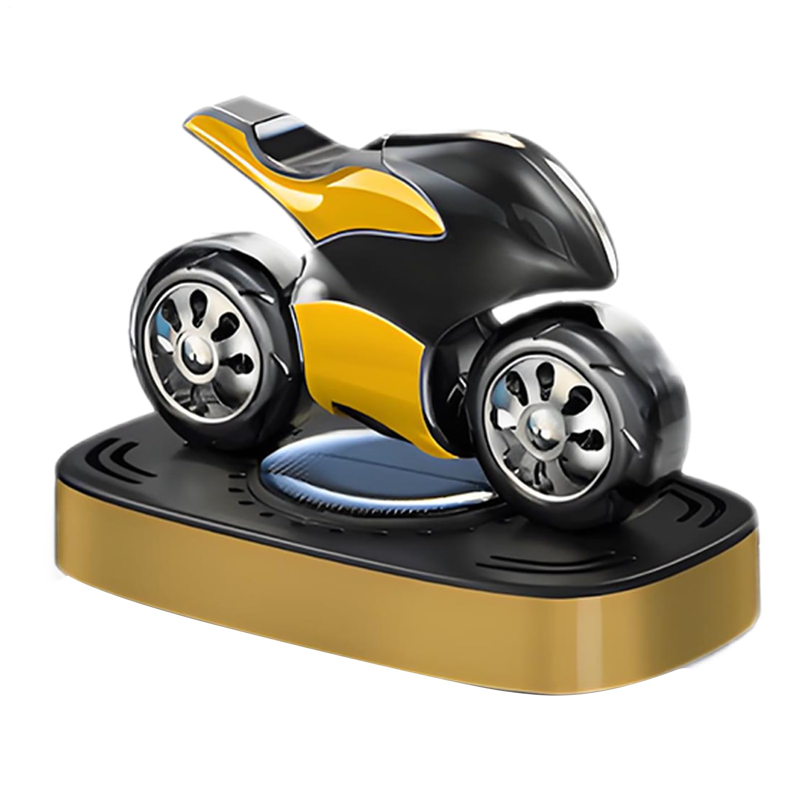 Solar Car Air Freshener, Vent Clip, Air Freshener, Motorcycle Odour Simulator, Solar-Powered Rotating Refreshing Odour Neutraliser for Vehicle, Interior, Home, Room, Bathroom