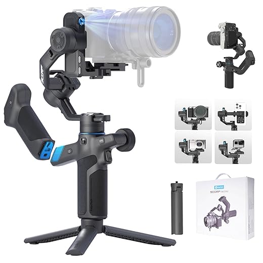 Versatile 4‑in‑1 Gimbal for Cameras and Phones