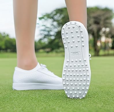 Breathable Mesh Golf Shoes Spikeless for Women, Ladies