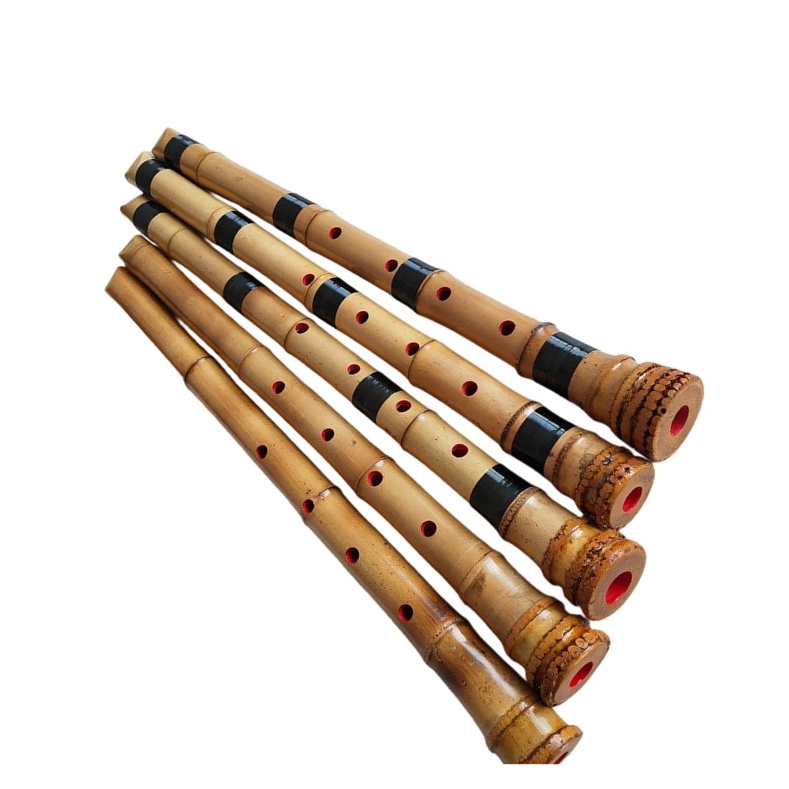 Bambusowy Flet Pięciootworowy Instrument Shakuhachi Ręcznie Robiony Tradycyjny Profesjonalny Łatwy Do Nauki Dla Początkujących(Pipe C is 2 feet)