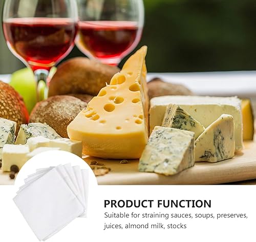 Miniatura 4 de DOITOOL Filtro de café vaporizador de ropa, 5 piezas, tela de algodón, paño de filtro de queso reutilizable para cocinar, colar, hacer queso y