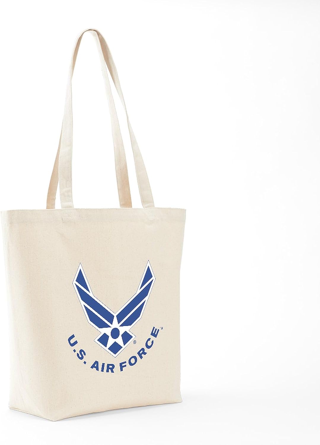 CafePress US Air Force Tote Bag Reusable Natural Beige Canvas Shopping Bag