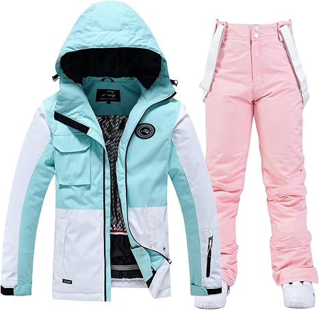 Amazon.com: YHYP Conjunto de esquí para mujer, ropa de snowboard,  impermeable, resistente al viento : Ropa, Zapatos y Joyería