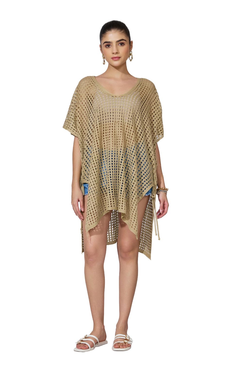 SHOWOFFFF Edition Women's Crochet Beige Open Knit Top-CHN-5715_Beige-P - Review, Price and Buying Guide