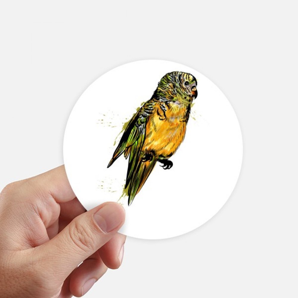 Oiseaux Autocollants 10CM Jaune Budgie Parrot pour masquer les rayures de votre motobike