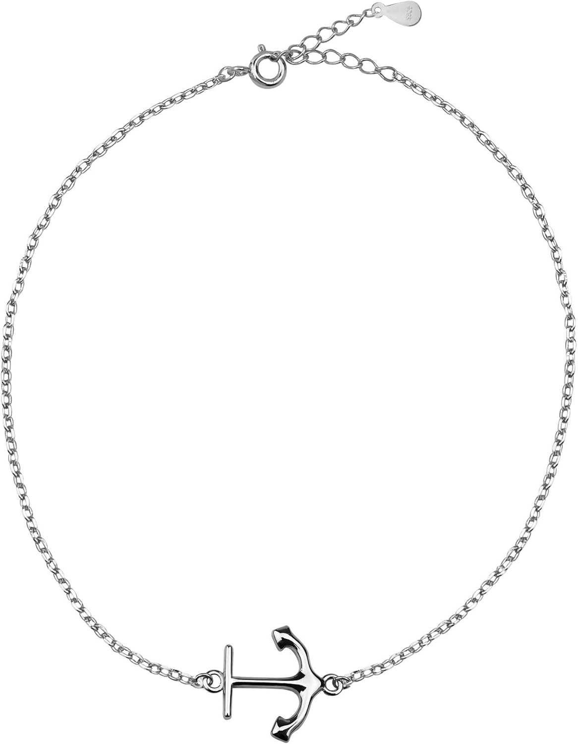 Sofia Milani - Women's Bracelet 925 Silver - Anchor Pendant - 30229