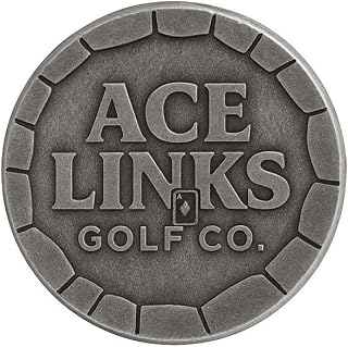 Ace Links Golf Co. Ball Marker – Premium Copper Poker Chip Design with Engraved Logo – Collectible Magnetic Marker for Men & Women Golfers – Unique Gift for Golf Enthusiasts