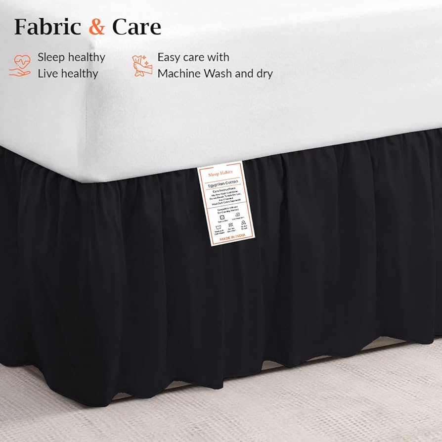 Highdi Jupe De Lit à Volants Microfibre Couvre-lit Dentelle