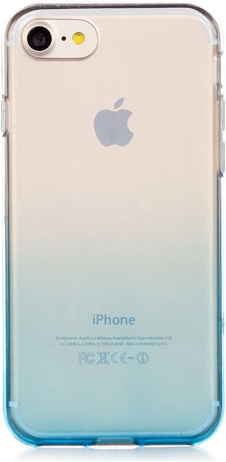 iSee Case iPhone 8 Case iPhone 7 Case Scratch Resistant Soft TPU Ultra Slim Lightweigh Crystal Clear Transparent Case for Apple iPhone 7 iPhone 8 All Carriers (Gradient Green)