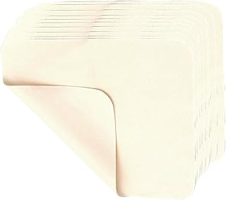 Perfeclan 10 Piezas de Gamuza precortada para Alisar el Borde, Herramientas de alfarería de Arcilla, paño Suave, Suministros de cerámica, Recorte de, 10 Unidades de Color Beige.