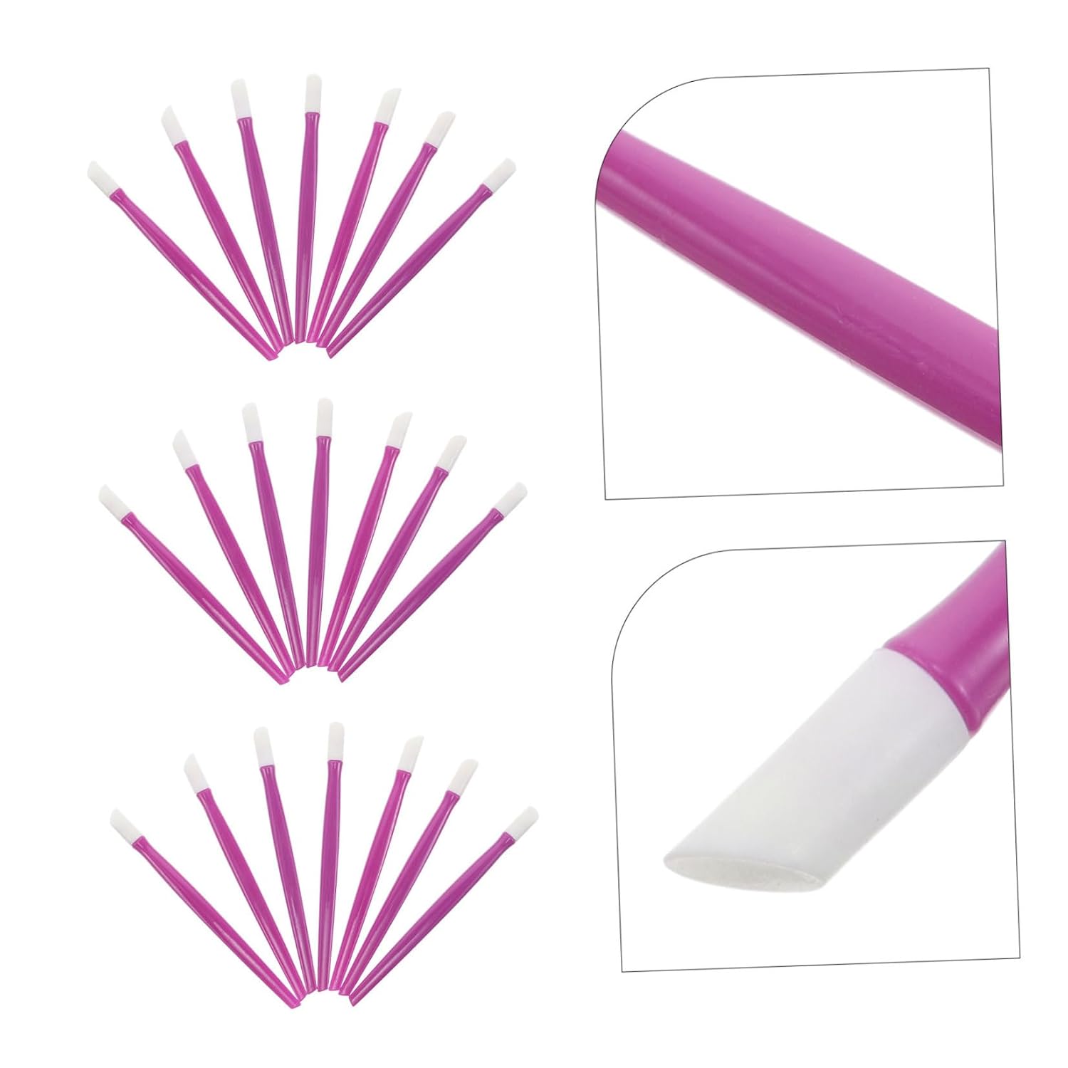 MERRYHAPY 100pcs Nail Art Dotting Pens with Rubber Heads for Professional Manicure and Personal DIY Sessions, Lightweight Pp Material Nail Tools for Exfoliating Dead Skin and Rhinestone